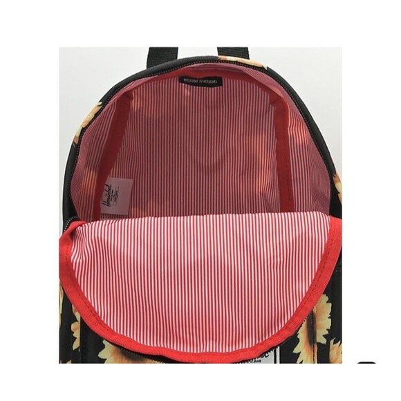 Herschel Supply Co. Sunflower Field Canvas Nova Mini Compact Travel Backpack NEW - Picture 4 of 7